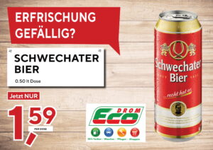 Schwechater 0,5L Dose EUR 1,59